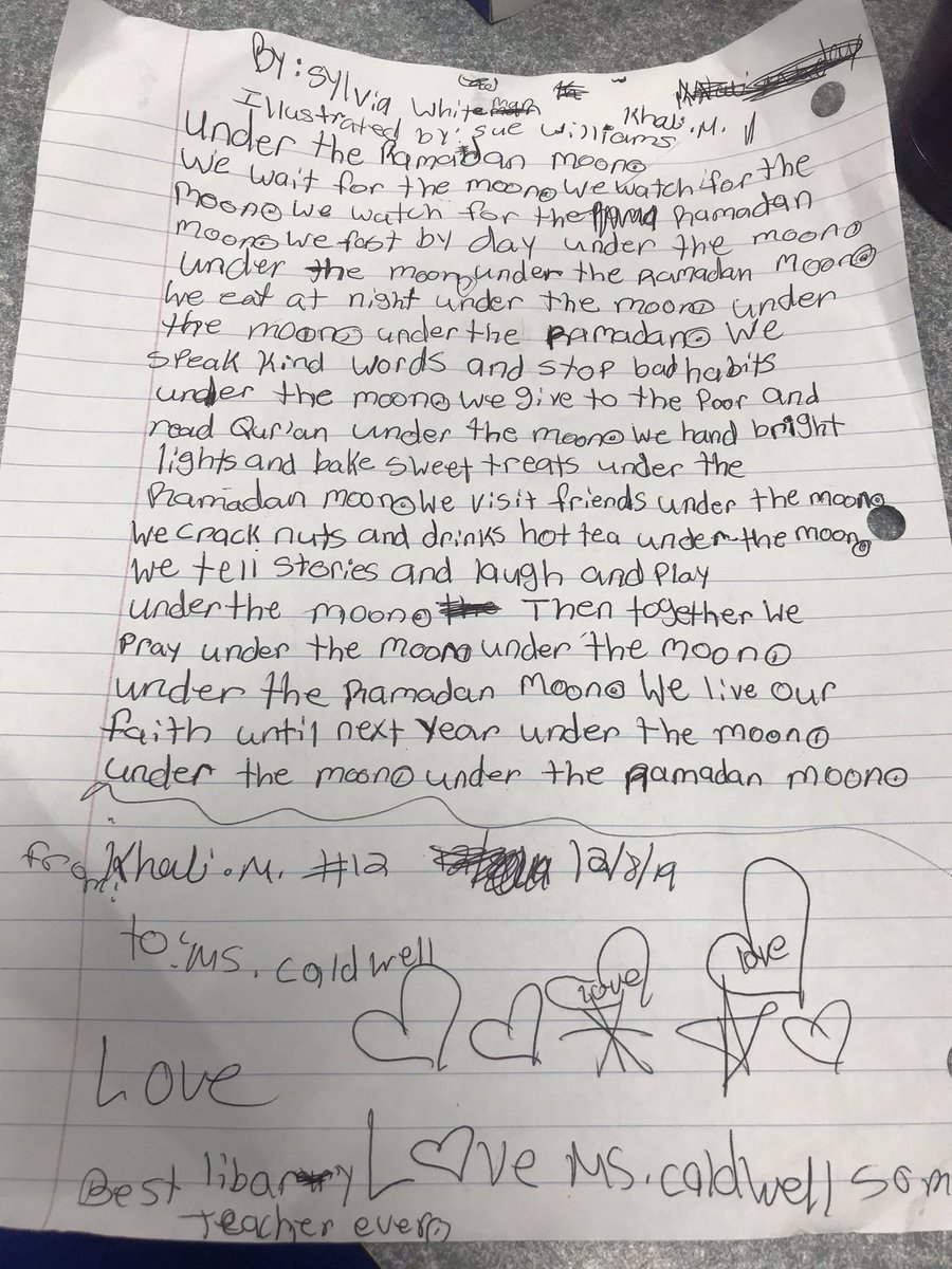 ECaldwell1031's tweet image. Early Christmas present from one of my sweet students who celebrates #Ramadan. Thankful to have such diverse books that speak to my kids. #mnpslibhacks @MNPSLibraries