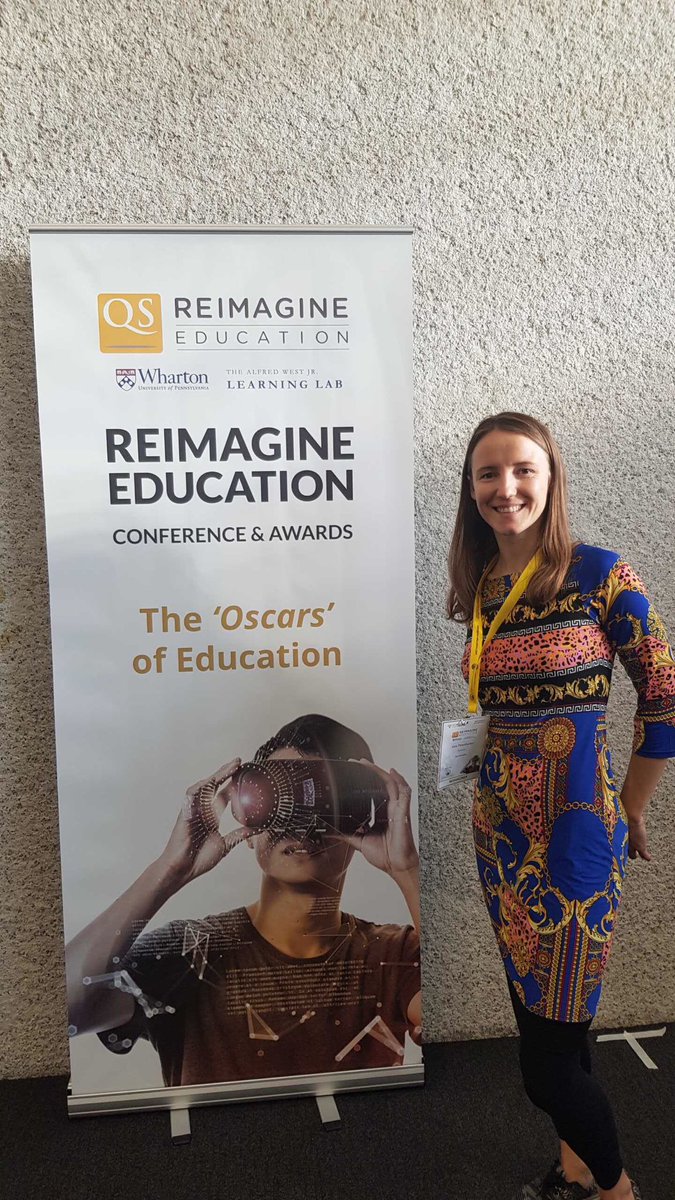 Delighted to be a part of the “Oscars” of Education with our very own Irina presenting our shortlisted ⁦@ReimagineHEdu⁩ entry today. #Reimagine19