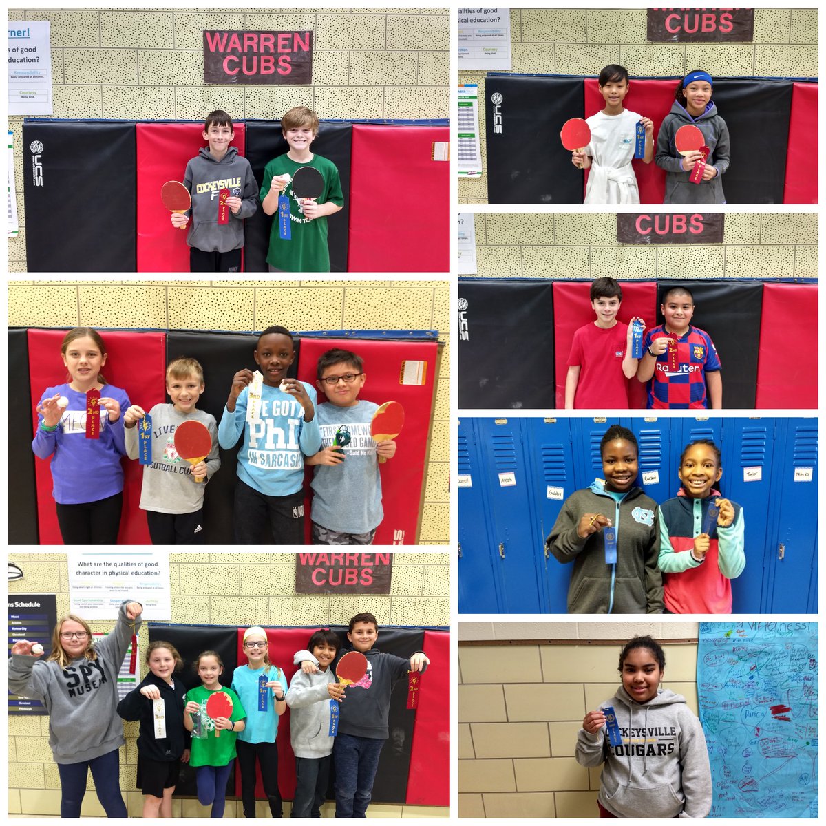We finished off our table tennis unit with successful class tournaments. Congratulations to our winners! <a href="/WarrenES_BCPS/">Warren Elementary</a>