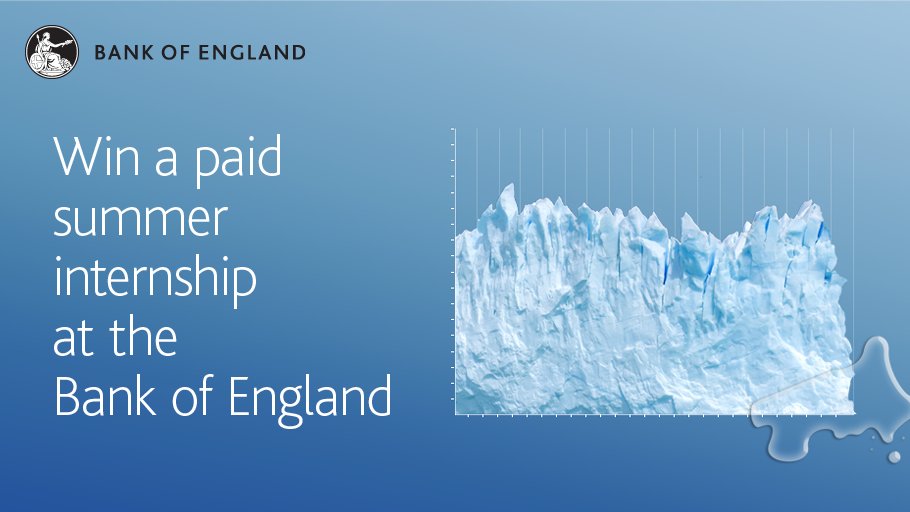 bankofengland's tweet image. Are you a student aged 16-18 and interested in winning a paid summer internship with us? 

Take part in our climate change and data competition. The deadline is 20 December. 

Visit our website for more information: b-o-e.uk/354TwpZ  #TechnologyCompetition #internship