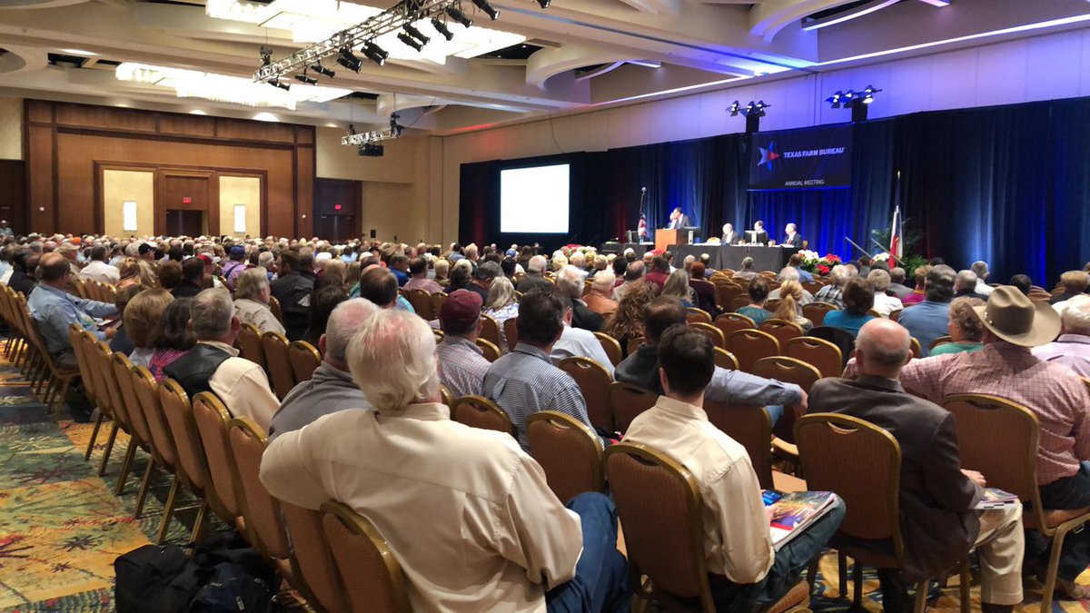TexasFarmBureau's tweet photo. Kicking off the business session of our annual meeting. #txfbmeets https://t.co/QWLhu6wrpO