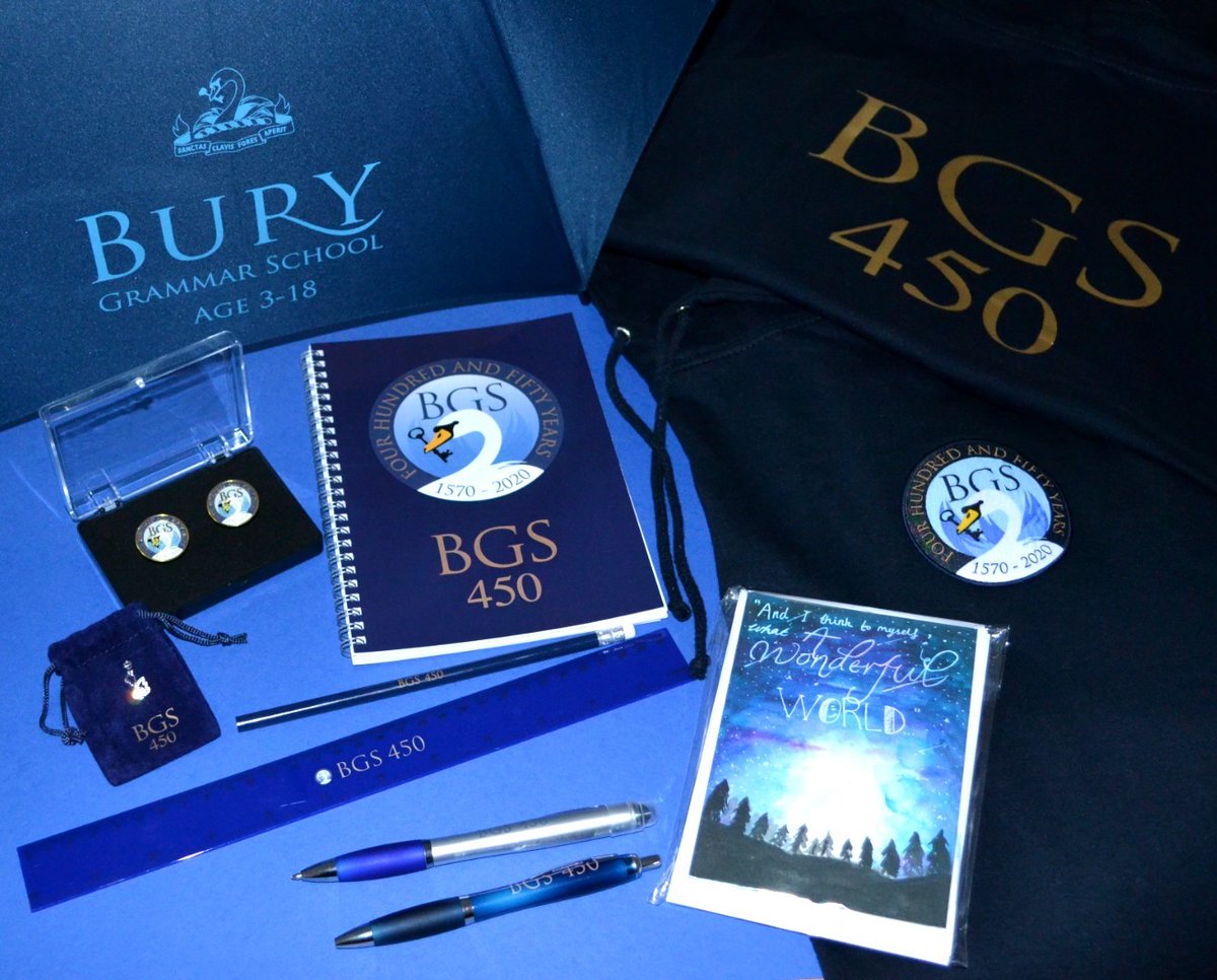 We are delighted to announce that we have responded to demand and now have an online gift shop selling a variety of BGS branded products. There are also products to commemorate our 450th year. All proceeds go towards our 450 Bursary Fund.
burygrammar.com/new-pages/merc…
