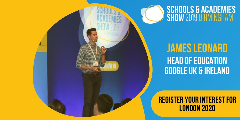 SAA_Show's tweet image. .@JamesLeonard1, Head of Education at @GoogleForEdu talking at the seminar session 'Transforming the Learning Experience with ‘Future-proof’ Tech' at #SAAShow19. As we get ready for #SAAShow20 in London, you can register your interest by clicking here: bit.ly/2OhULfp
