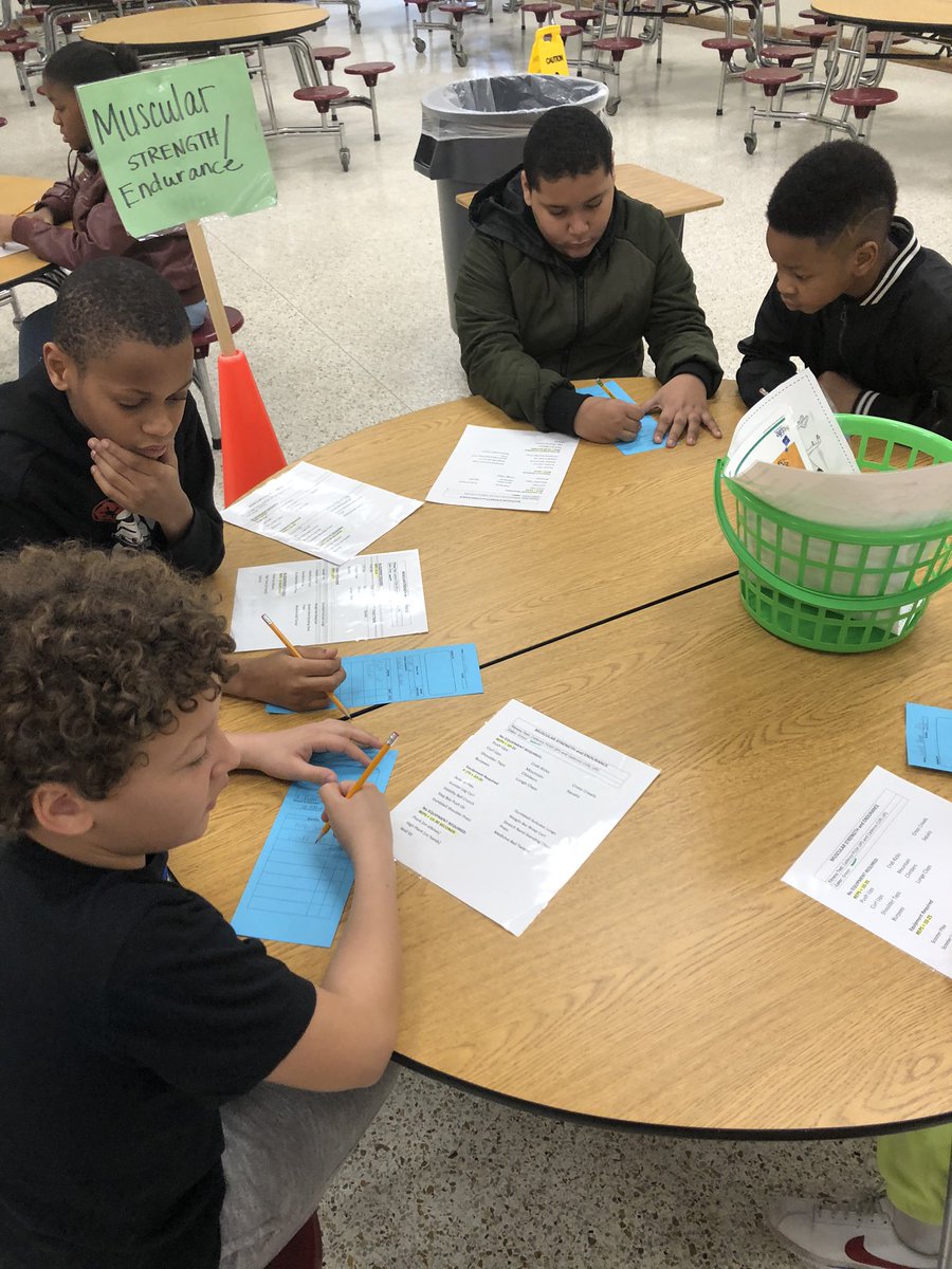 caseyrnels's tweet photo. 5th Ss using exercise menus to create personal fitness plans to help meet their Spring goal #parkwayfever #vbfit #pematters https://t.co/CMKHm3RkAF