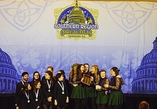 LUMStudentLife's tweet photo. Heartfelt congratulations to @LoyolaMaryland Irish Dance Team's 1st Place performance in College Ceili competition at the Gaylord National Convention Center this weekend!! Their first appearance at the Southern Regional Oireachtas found them at the top of the podium! 
#SRO2019 https://t.co/7FjX7uI0od