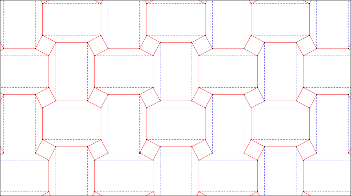 O Xrhsths 紙紙紙 Sto Twitter 三谷純さんの折り紙研究ノートにある鏡像パターンの連結の展開図メーカー 下の赤点を動かすと線が連動する 作った 赤線は山折り 青線は谷折り