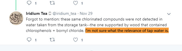2ndNewMoon's tweet photo. #Bellingcat don't like the 1 or 2 parts per billion aspects. ⚗️🧪👨🔬🔎 Tap-water has exponentially & by several orders of magnitude more of the chlorinated malarkey than was found at Douma is the #pro_Assad™ 🤣 way of looking at it. @beyondpartypolt https://t.co/bm4Nbt3RNb