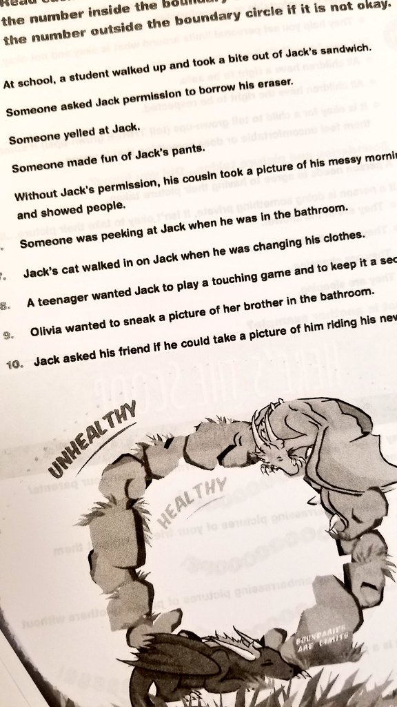 MrsSanderSC's tweet photo. 3rd and 4th gr #ErinsLaw is learning boundaries and listening to our gut instinct. We will define key terms, read stories about tricky situations, and complete worksheets to gauge comprehension and spark discussion. @ASCAtweets @ErinMerryn @CdnChildProtect #scchat #SEL https://t.co/vgvB77Fxou