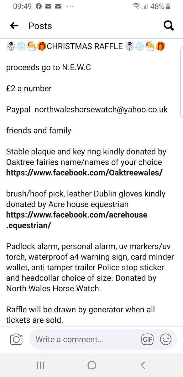 nwhorsewatch's tweet image. Xmas raffle numbers 1 to 50 m.facebook.com/groups/1678259… #raffle #horses #stabledesign #pony #NorthWales #Security #crimefighting #ruralwatch #horsewatch #farmwatcheruk
