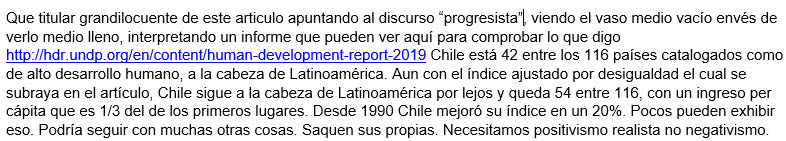 Hasta ahora he sido comentarista identificado de <a href="/emol/">Emol.com</a>. Sin embargo, esta manana no me ha permitido publicar comentario que adjunto sobre emol.com/noticias/Nacio… NO A LA CENSURA DE <a href="/emol/">Emol.com</a>