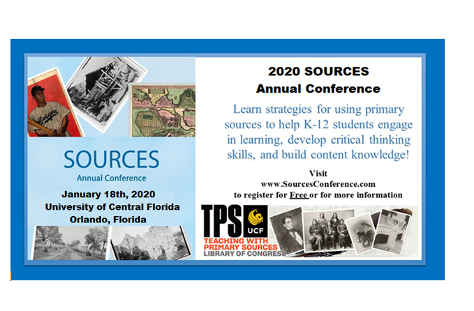 Come check out a FREE Primary Source conference to support social studies standards &amp; critical thinking!