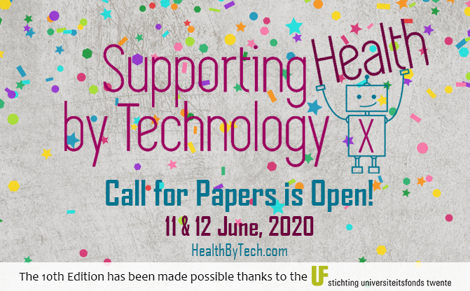 shbt2025's tweet photo. The #CallForPapers for #HealthByTech 2020 is open! Have you already submitted your work? Check out the call on https://t.co/2zxPQJiVMe #digitalhealth #ehealth #innovation #interaction #utwente https://t.co/swJHsOaNCN