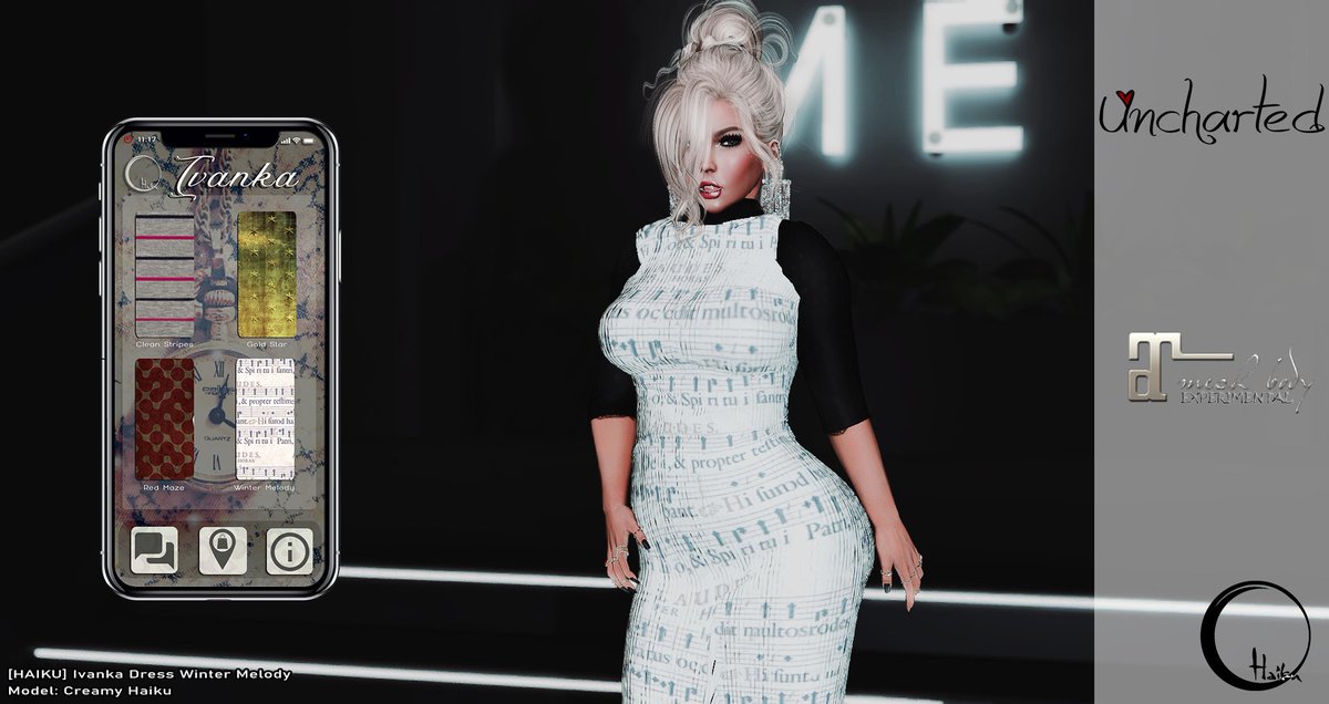 SlHaiku's tweet image. HAIKU Ivanka Dress
Found Exclusively at #UnchartedEvent from Dec 5th to 20th.
Available for #Maitreya Only.
maps.secondlife.com/secondlife/Fan…
@SecondLife
 #slfashion #slevents