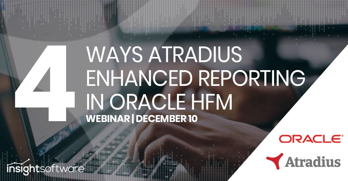 insightsoftware's tweet image. If your finance team has ever struggled to present a consolidated set of accounts, you're not alone. Credit insurance specialist Atradius discovered the secret to enhanced #OracleHFM reporting, and you can too! Join them live tomorrow to find out how: bit.ly/2RhZ8Jd