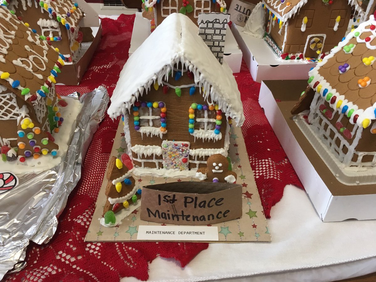 HDH is getting in the Christmas spirit and started out the month with a gingerbread house decorating contest.  Congrats to the Maintenance Dept.  who took home the gold.  All department did an amazing job!