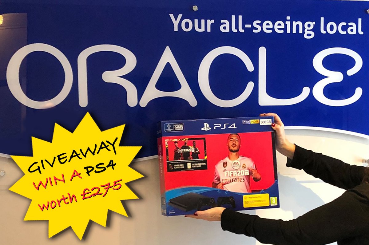 oracle_essex's tweet image. 🎁🎄🎮 WIN A PLAYSTATION 4! 🎮🎄🎁

LIKE &amp;amp; RETWEET to enter!

WIN a PlayStation 4 with 2 controllers plus Fifa 20 in time for Christmas!

HURRY! Competition ends 18th December.

#Giveaway #Competition #WIN 

*Must be aged 16 or over and live in the UK.