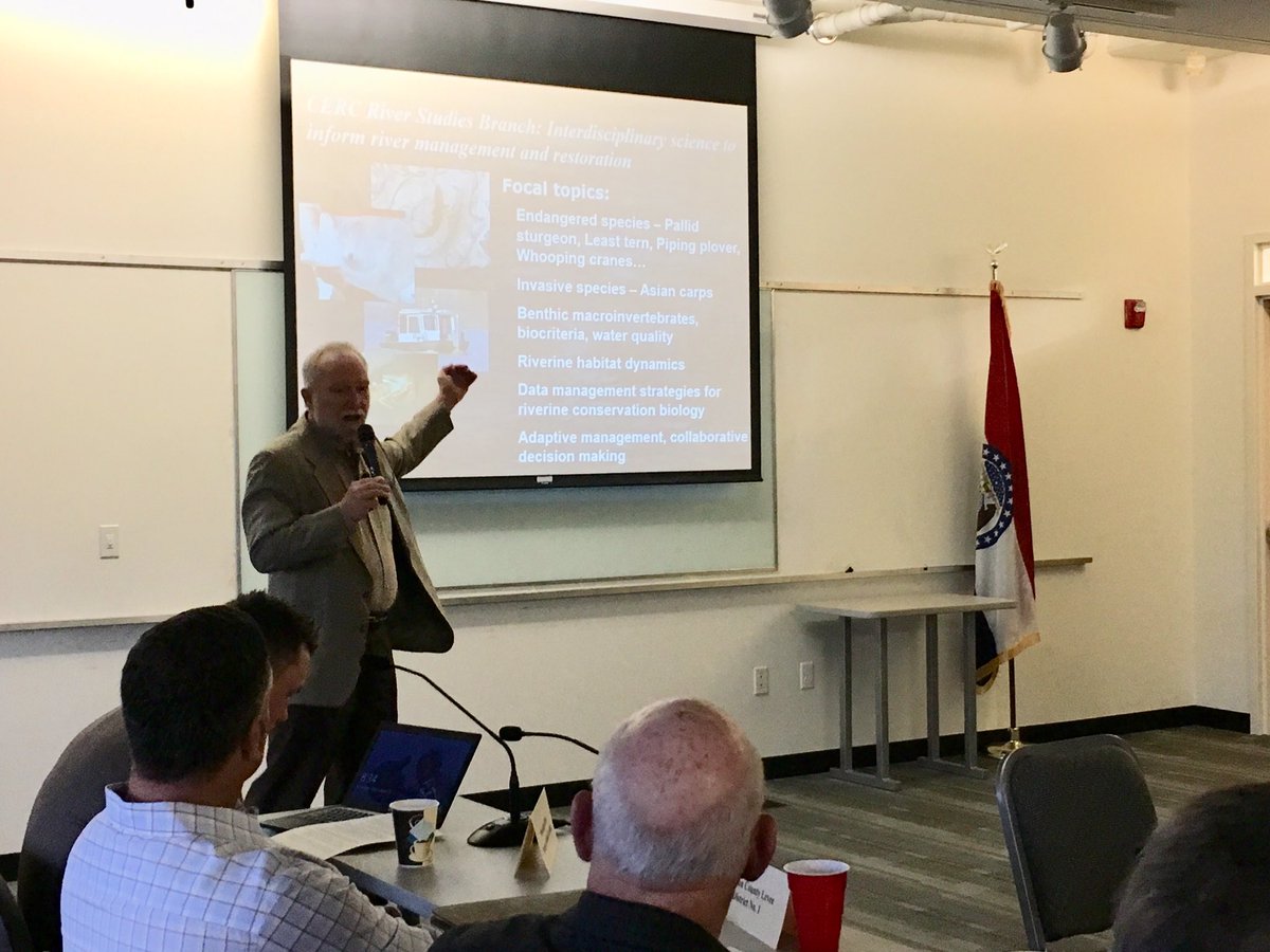 MoDNR's tweet photo. .@GovParsonMO’s Flood Recovery Advisory Working Group is discussing potential recommendations &amp; the draft interim report. #MoFlood #MoRecovery @USGS https://t.co/VKpmWibMib Watch live https://t.co/0wi2IJk4Iz https://t.co/DFxi7yA2Gv