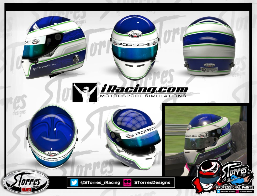 Luis Felipe Ferraiolo helmet. Real life replica #flickr flic.kr/p/2hUbPQn