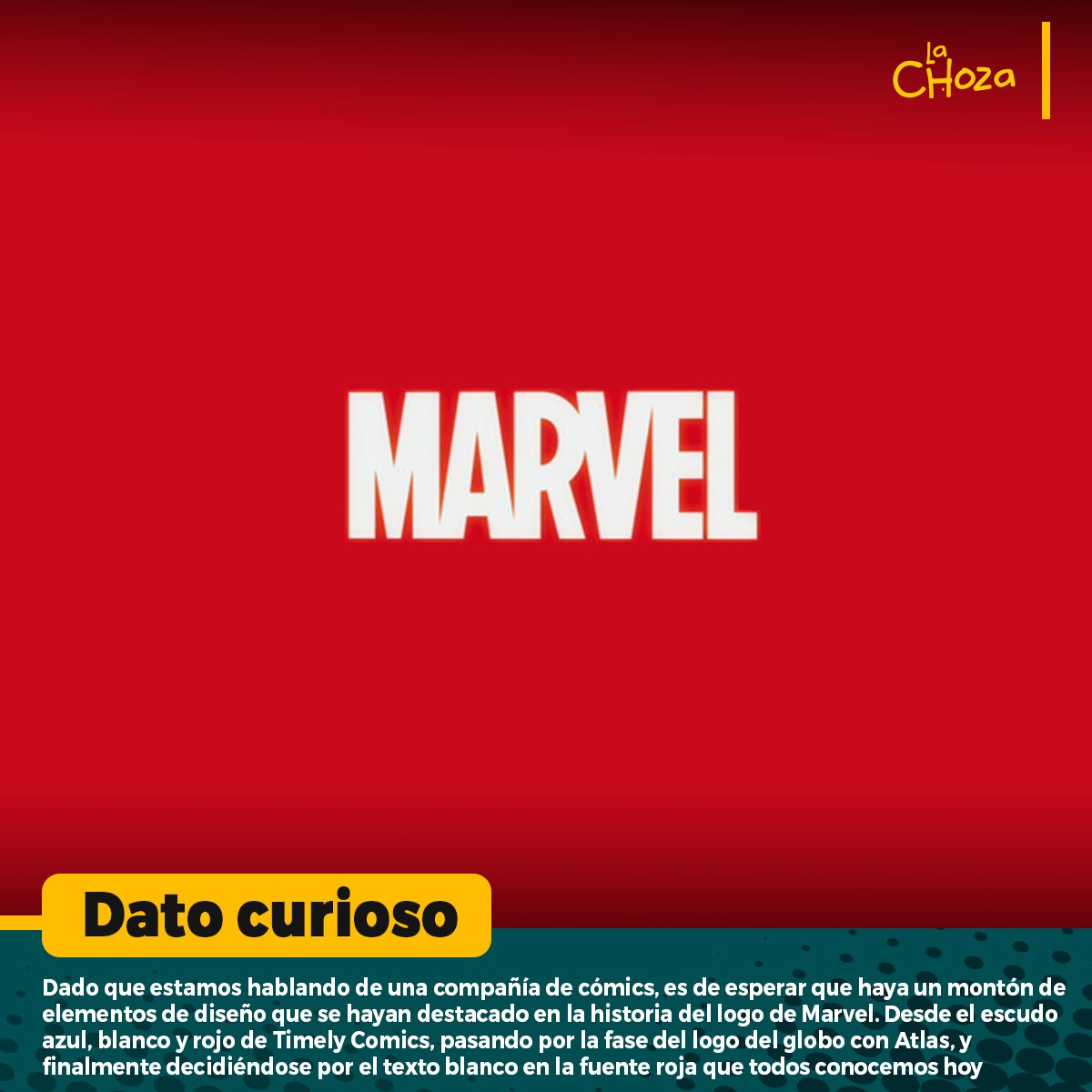 SiteLachoza's tweet image. #DatosGeek #18 en el mundo de los cómics 🤓

Recuerda visitar nuestras redes sociales y escucharno en Spotify atraves de #siteLaChoza #datochoza