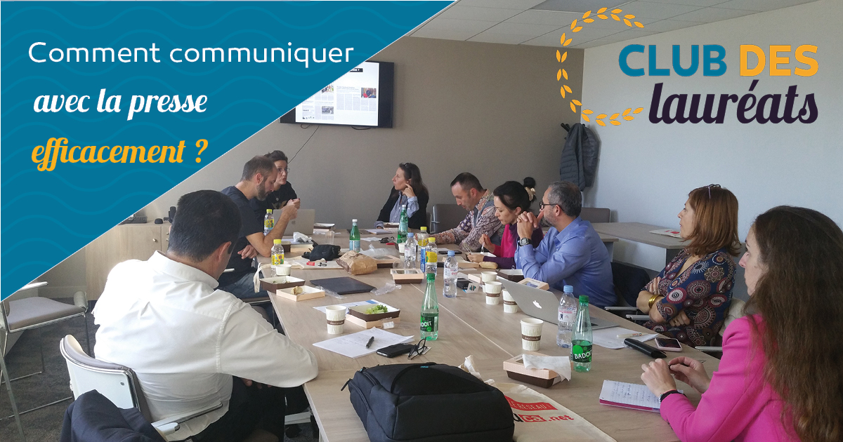 [Club des lauréats]
Atelier pratique pour nos #lauréats: 
Une communication efficace avec la presse ?
Animé par <a href="/ArnulfValerie/">ARNULF Valerie</a> co-fondatrice de <a href="/VCOMK/">VcomK</a> et Isabelle Auzias rédactrice en chef de <a href="/Tribuca/">Tribune Côte d'Azur</a> 
Un grand merci à Valérie Sardou (Tribuca) et Stéphane Marchi <a href="/SocieteGenerale/">Societe Generale Group</a>