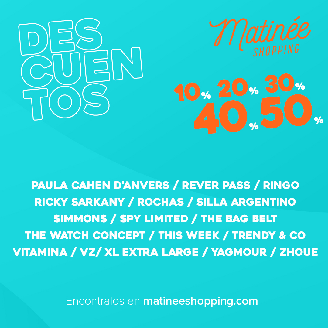 ¡Mañana se termina! No te dejes estar  😁

Descargate los cupones de tus marcas favoritas en matineeshopping.com, vení a #AltoRosario y canjealos por los regalos de Navidad 🎄

#EsNavidad