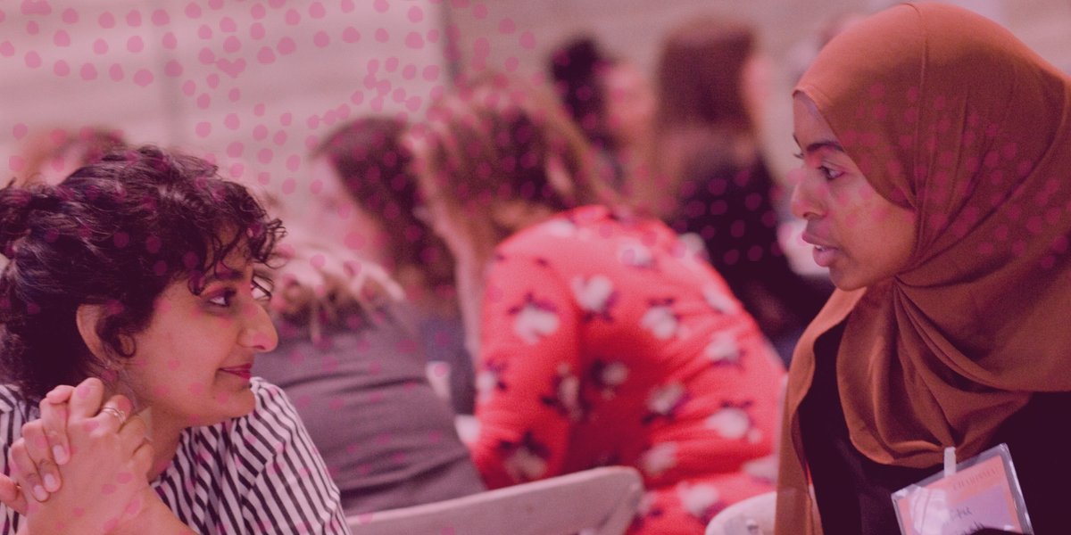 PollenMidwest's tweet photo. With empathy, we can act beyond our own interests, and make decisions with the human collective in mind. 

[Photo from a Pollen #WorkRedux featuring @jasminek027 &amp; Biftu Nejash] https://t.co/rXbkOyb0UB