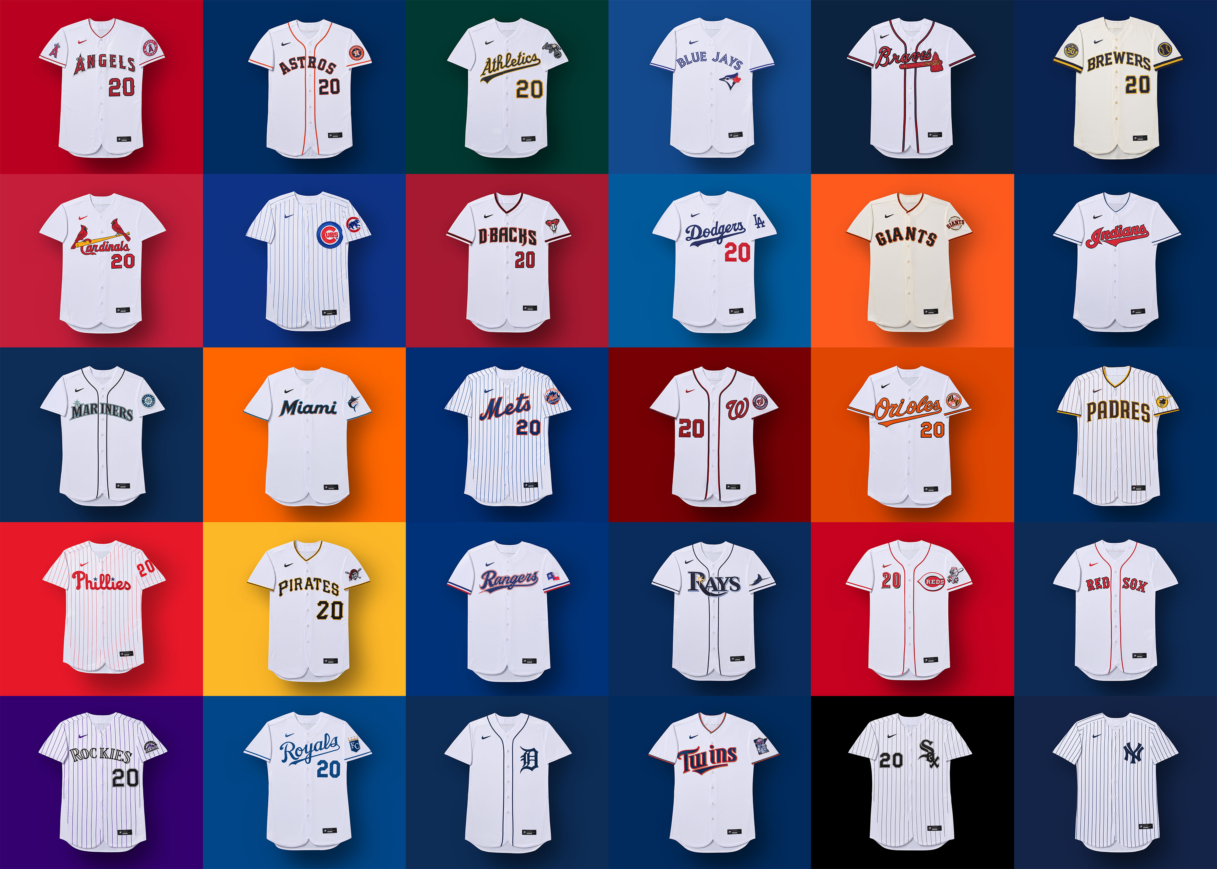 MLB Estos son los nuevos uniformes de los equipos de Grandes Ligas