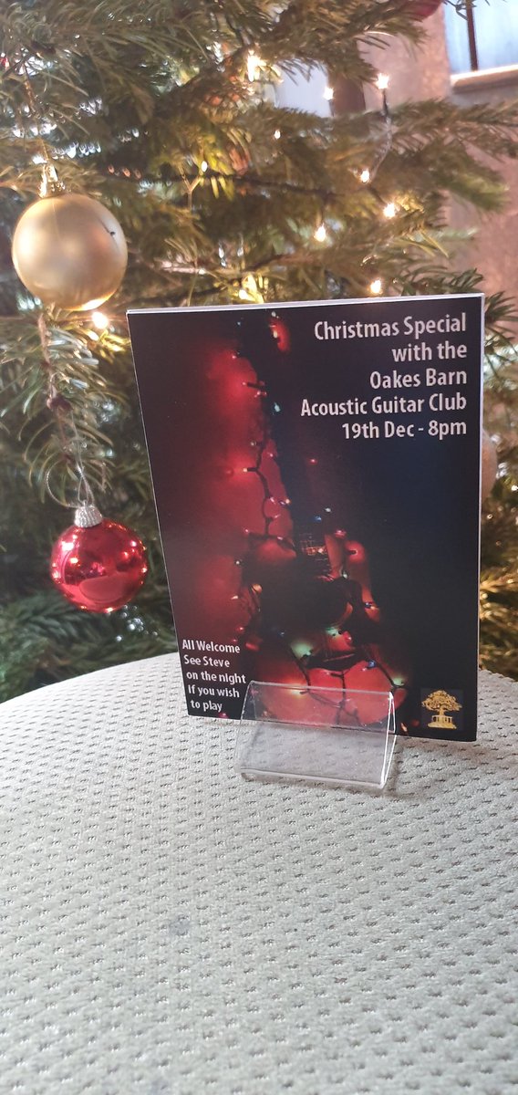 oakesbarn's tweet photo. Save the date @wscBeer @ourburysteds @Dogfriendlybse #guitarnight #xmasspecial #mainbar #music #communitygroup #livemusic #accousticguitar https://t.co/72jQUkDRpI