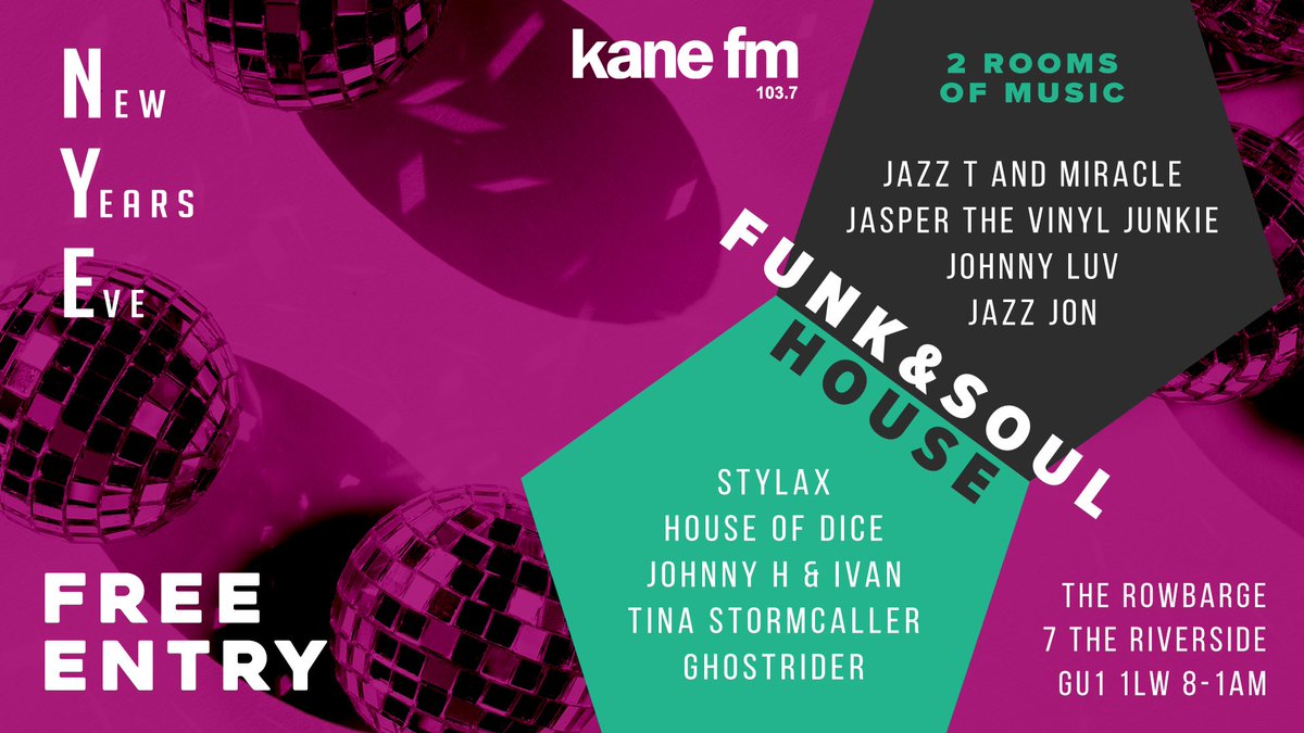 KaneFM's tweet photo. #THElineup #THEnight @JazzT71 + #Miracle @DjStylax @jasper_vj @Hudskov #JohnnyLuv #JohnnyH + #Ivan @TinaStormcaller
#JazzJon @djghostrider2 #NewYears #BigBash #Placetobe https://t.co/2OME1L3jCW
