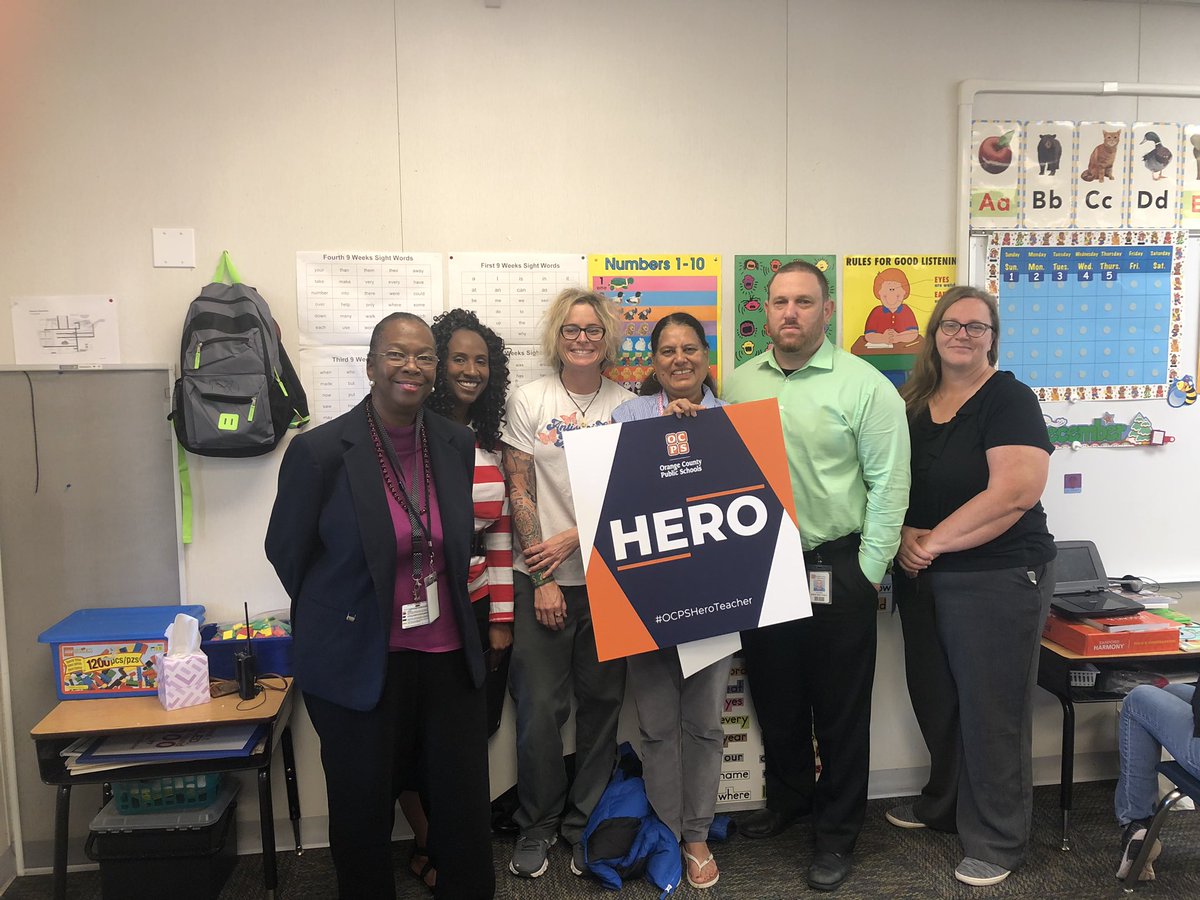 DaveGScholastic's tweet photo. Got a chance to surprise #OCPSHeroTeacher Mrs. Vasisht @Killarney_OCPS today! She saved the day by changing jobs from K to VE where she was needed the most and has done an outstanding job all year long. As a bonus, Mrs. V retires next week! Thanks for all your years of service! https://t.co/7ZdcGfSc1G