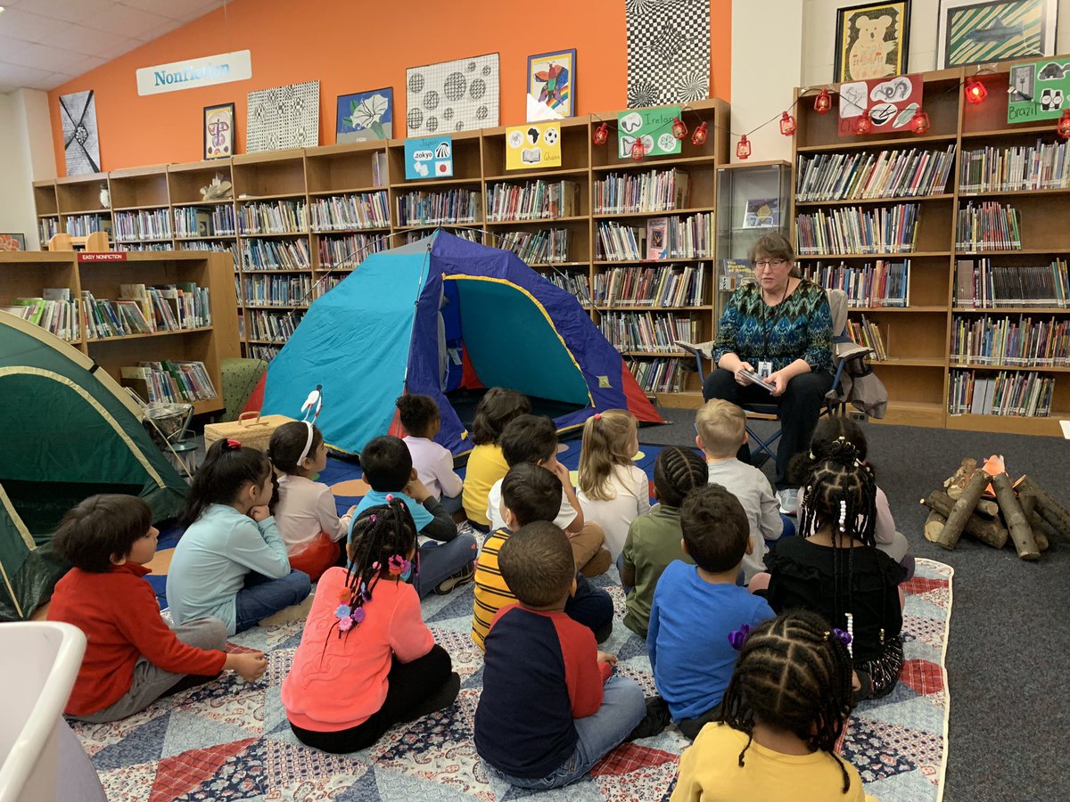 Reading at CAMP S’more in Library