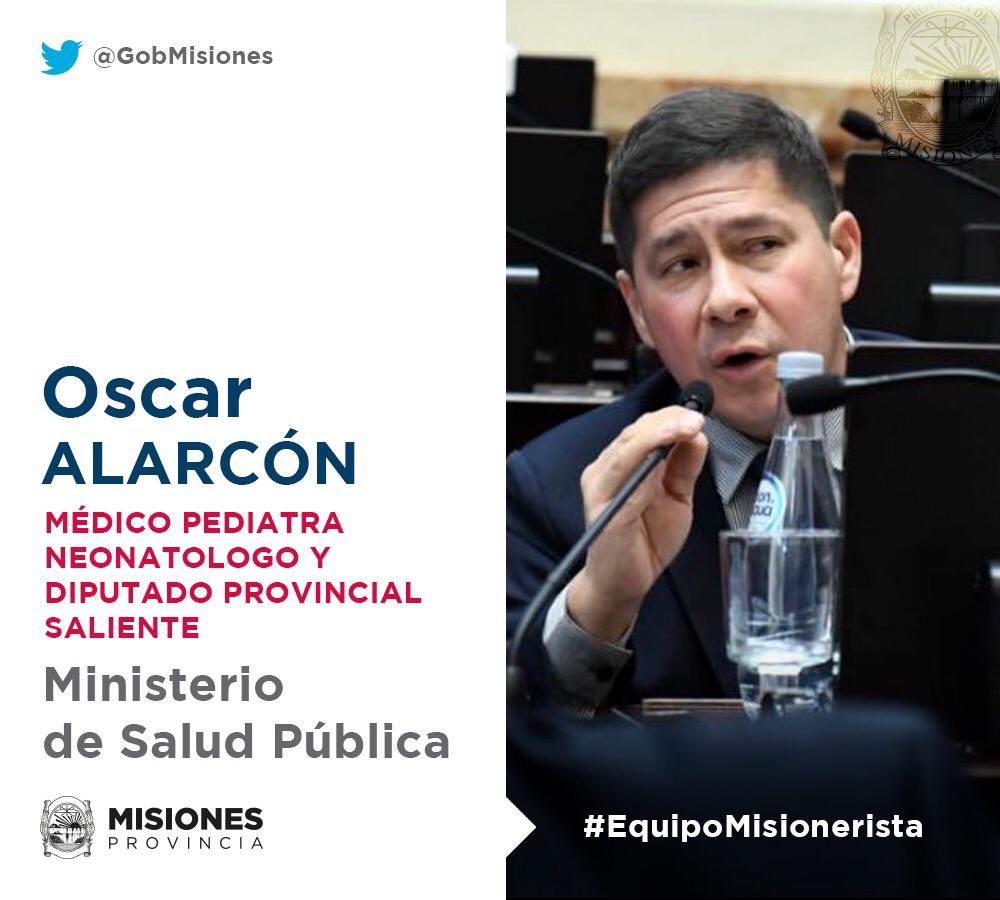 OscarAlarconMis's tweet photo. Agradezco infinitamente al Ing Carlos E Rovira al Gob electo Dr Oscar Herrera Ahuad por la confianza de trabajar junto al equipo en el cuidado de la Salud de los Misioneros                                             Gracias Pueblo  de Misiones         #EquipoMisionerista https://t.co/6ci0TTlkIU
