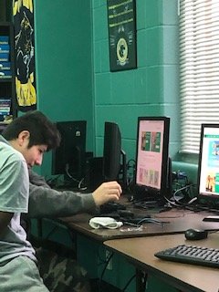 asoderquist's tweet photo. @smbrearty and students are enjoying kicking off #HourOfCode week on this Monday morning at LHS!  #LufkinCodes  @abcdbickley @BrandonHBoyd @ShellySlaton @media_lhs @media_lhs https://t.co/qpP2o6kznp