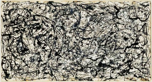 Jonathan Parkes Allen on Twitter: "left: Pollock, 26A Black and white,  1948, Musée national d'art moderne, Centre Georges Pompidou, Paris; right:  follower of the school of Hâfiz 'Osmân, late 17th c., private