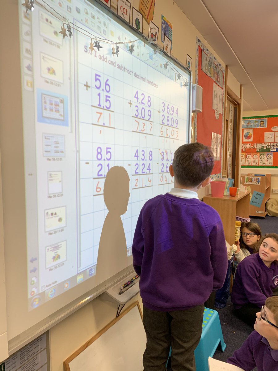 MrsSwanBX's tweet photo. We explained the importance of place value when adding and subtracting decimal numbers today #BPSNumeracy #BPSPupilLedLearning https://t.co/y7miRkLYag