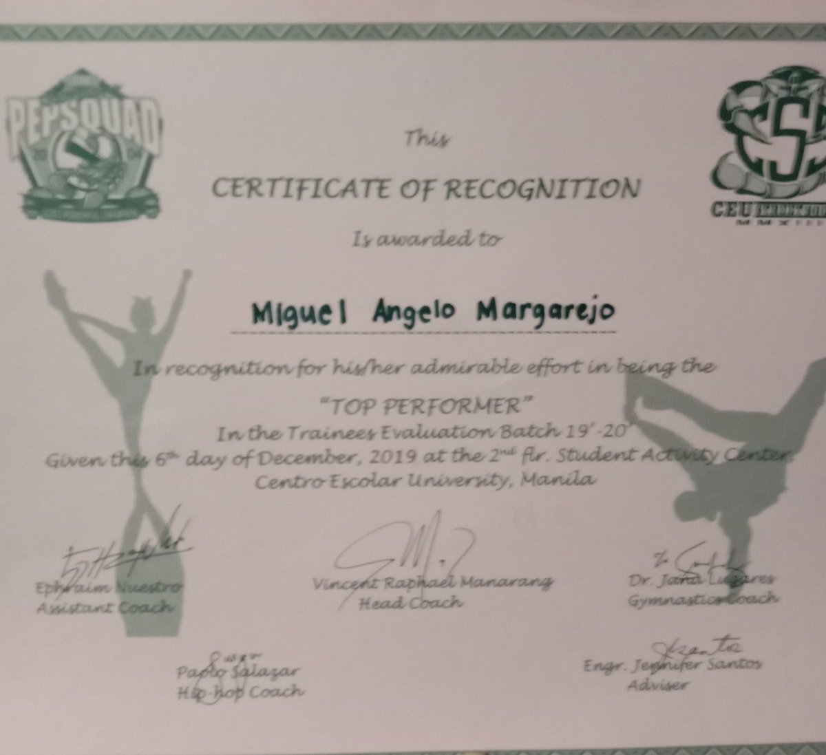 Finally member na ng CEU PEPSQUAD/STREETSQUAD THANK YOU LORD!!! BEST GIFT NA TO FOR BDAY AND CHRISTMAS 😭💞