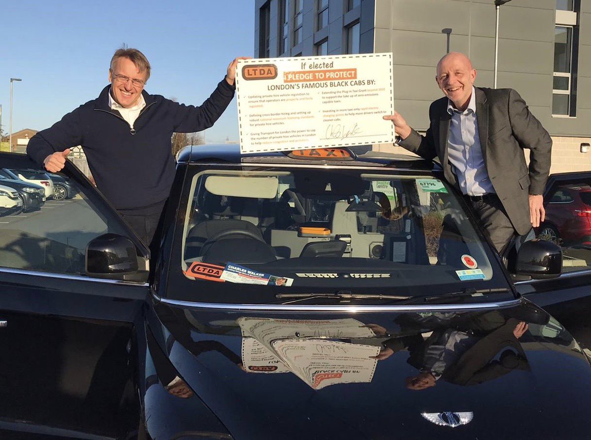 RT @TheLTDA: ⁦Great to be out in the sunshine with ⁦@CharlesWalkerGB⁩ Charles is a great supporter of the trade and pleased to sign our Taxi Manifesto. Thanks Charles