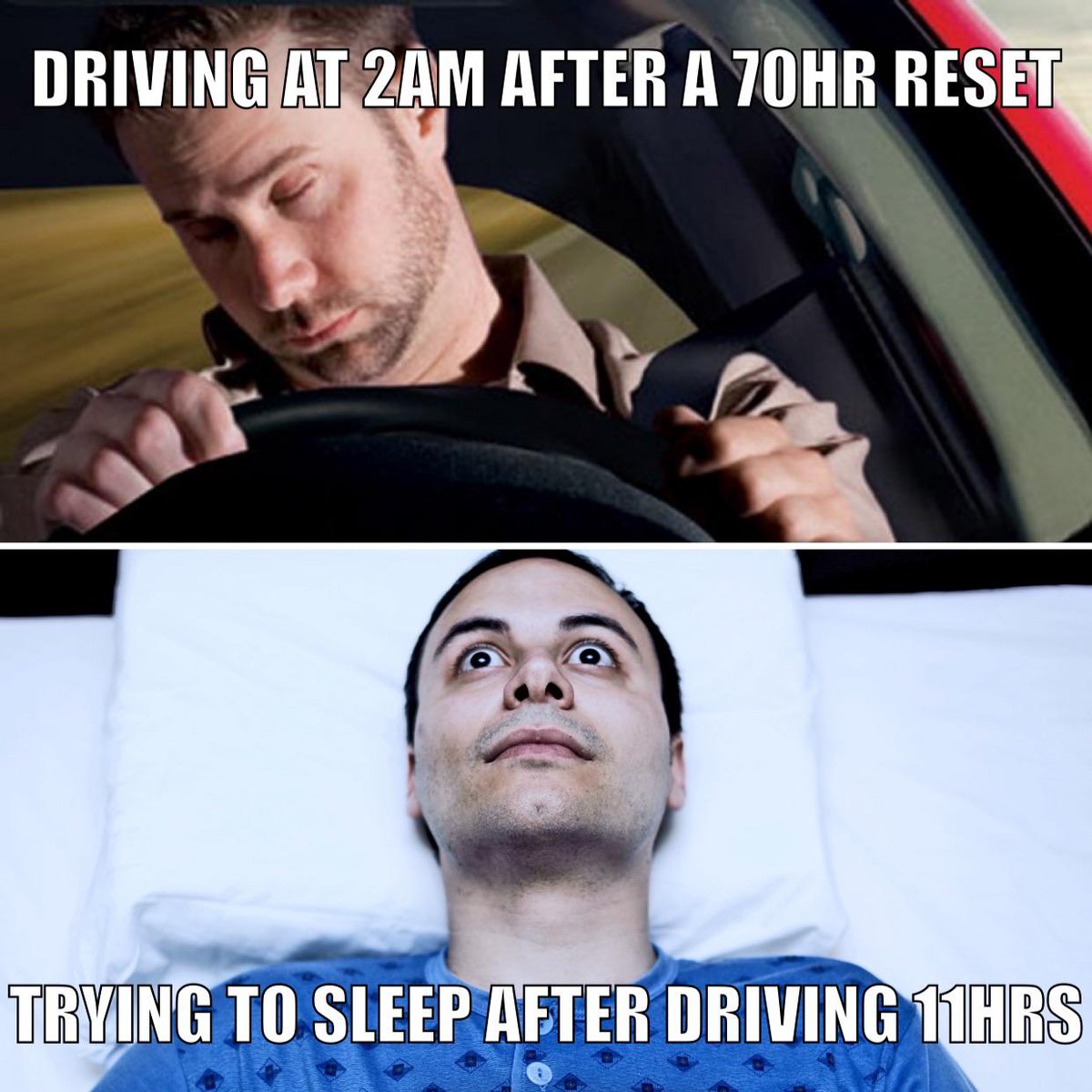Who needs sleep anyway? 😳

#trucker #trucking