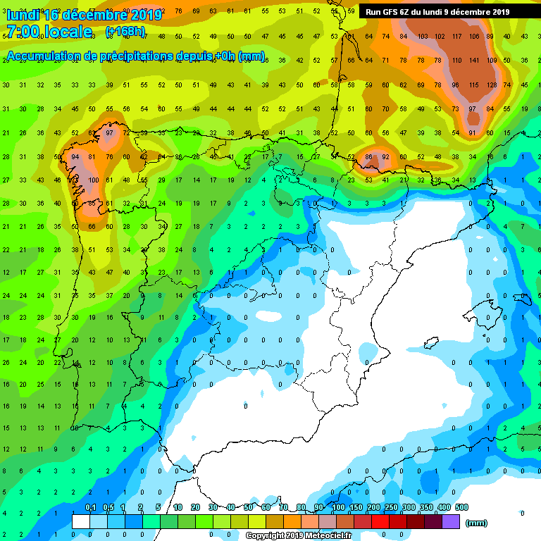 meteo_aragon's tweet photo. Esta semana no esperamos prácticamente nada de precipitaciones en amplias zonas de Aragón, excepto en el Pirineo, allí los vientos del norte dejaran precipitaciones a lo largo de la semana.

Precipitación prevista para los próximos 6 días: https://t.co/2YUb9X0AJh