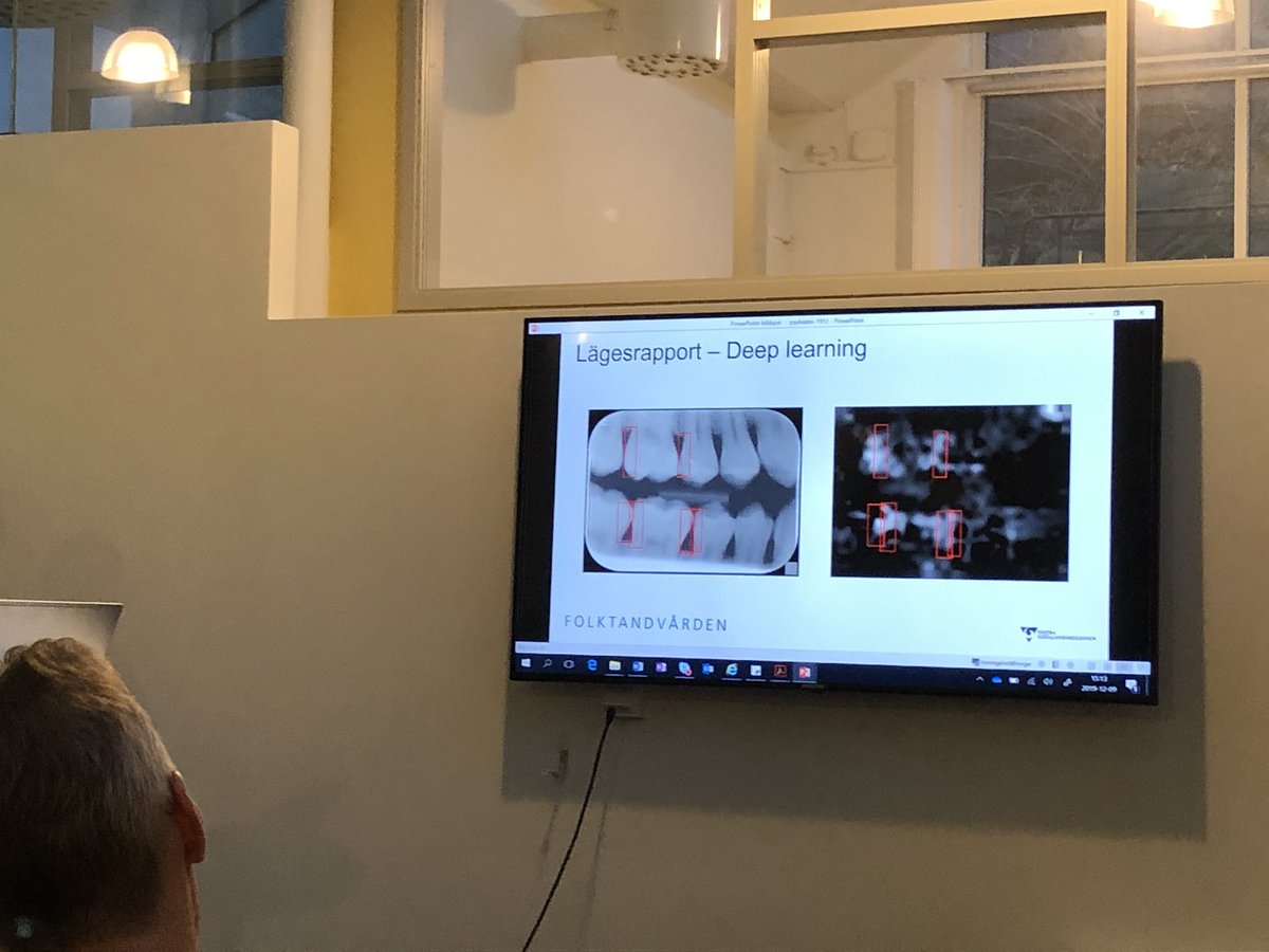 Intressant och imponerande dragning idag av Folktandvården - VGR (AI-satsning, robotisering, distanskonsultation mm) på Centrum för Digital Hälsa <a href="/sahlgrenska/">Sahlgrenska Universitetssjukhuset</a> #DigITSU