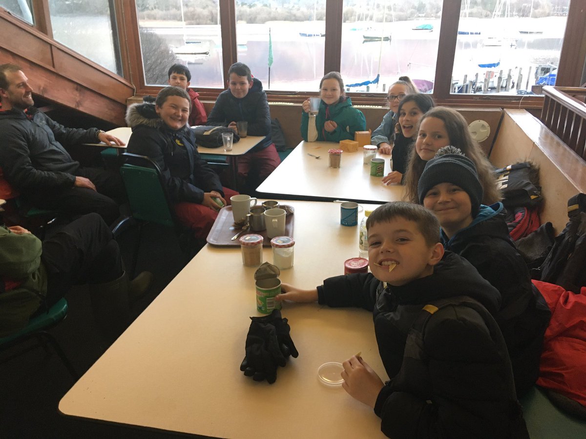 Mad_Mr_M's tweet photo. @UCPrimary All children have arrived safely, made their beds, had some lunch and set off for an afternoon activity. My group are having a nice cuppa after a quick trip in the canoe. https://t.co/nB5poUf94f