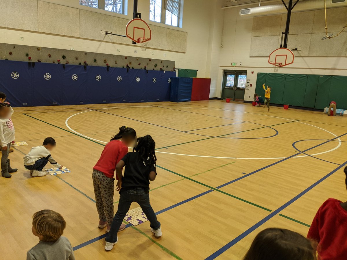 Kicking off hour of code week in pe with our Tetris relay. #apscodes