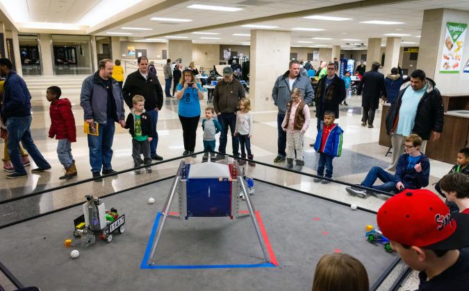 ISD191's tweet photo. Don't forget to stop by Burnsville High School TONIGHT for Family Code Night!!! Engaging, hands-on activities are planned from 6-8 p.m. in the Commons, Fab Lab & cafeteria. #One91 #CodingInOne91 #NationalHourofCode https://t.co/Y9qjGls4Z7