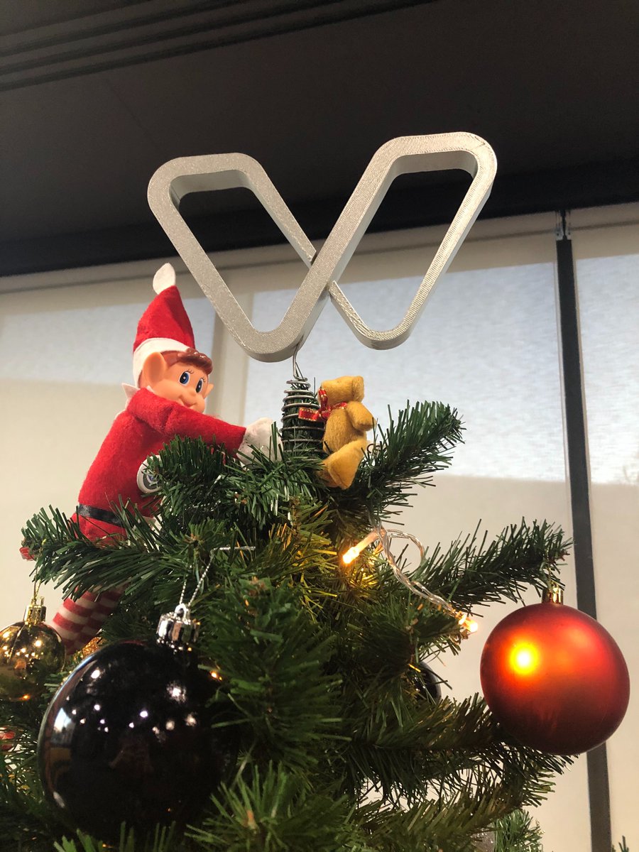 wirehive's tweet photo. Oh dear! Fred and Ted tried stealing our Wirehive tree topper logo. Caught in the act #fredandtedsfestiveantics #wirehive https://t.co/G7OVmd1gX8