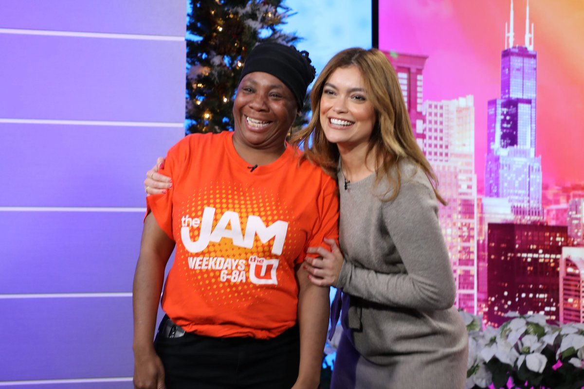 OnTheBlockChi's tweet photo. Aleatra took home a brand new pair of AirPods this morning! Have you entered to #PlayTheJam yet? → https://t.co/Os2qgNrJ7p https://t.co/qFlAshfk9h