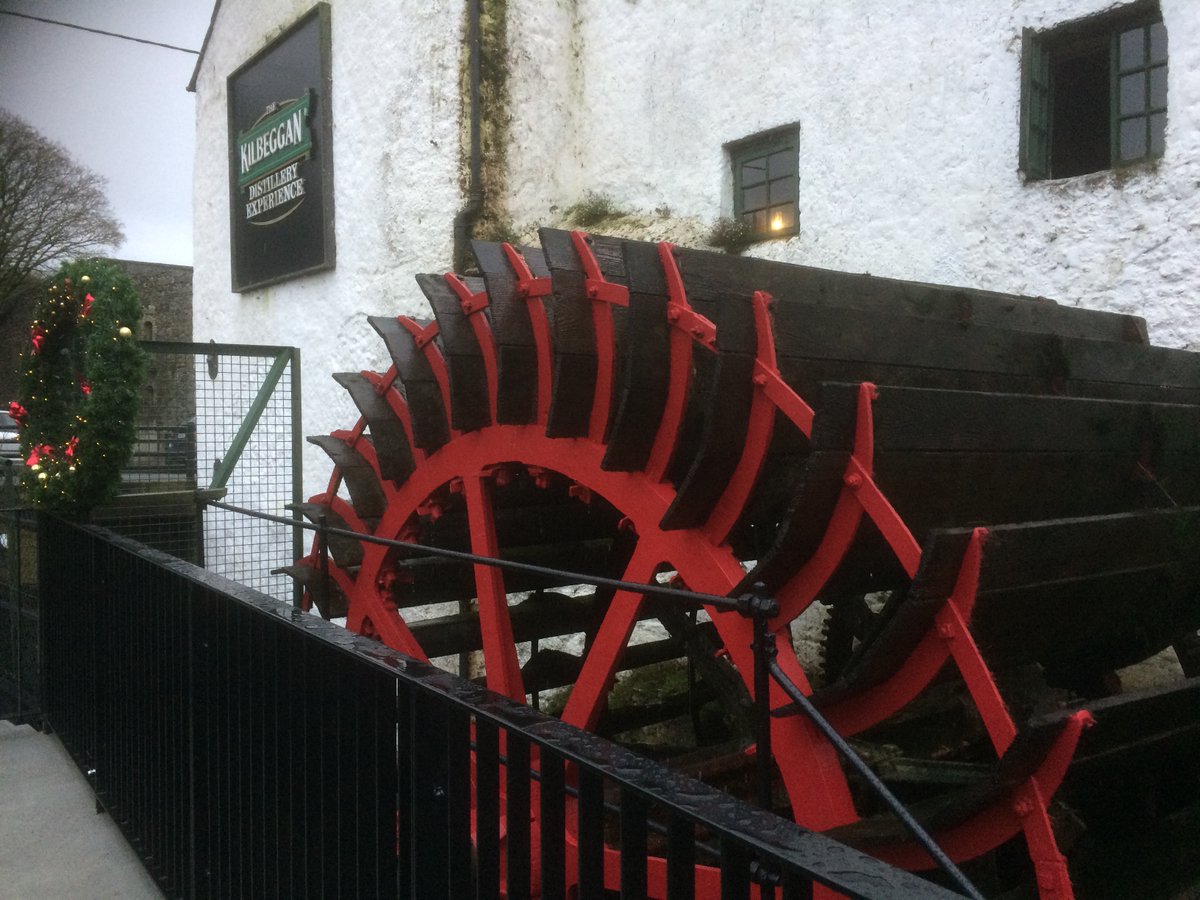 Great to see the water wheel back in action @Kilbeggan #Whiskey Distillery Open Day!