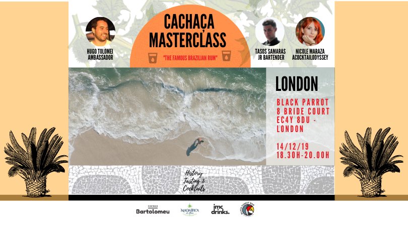 drinkbartolomeu's tweet photo. #cachaça masterclass 14/12 18.00
https://t.co/0kyt5GGxCq
#rum #london #SaturdayMotivation https://t.co/nsboZBiMg5