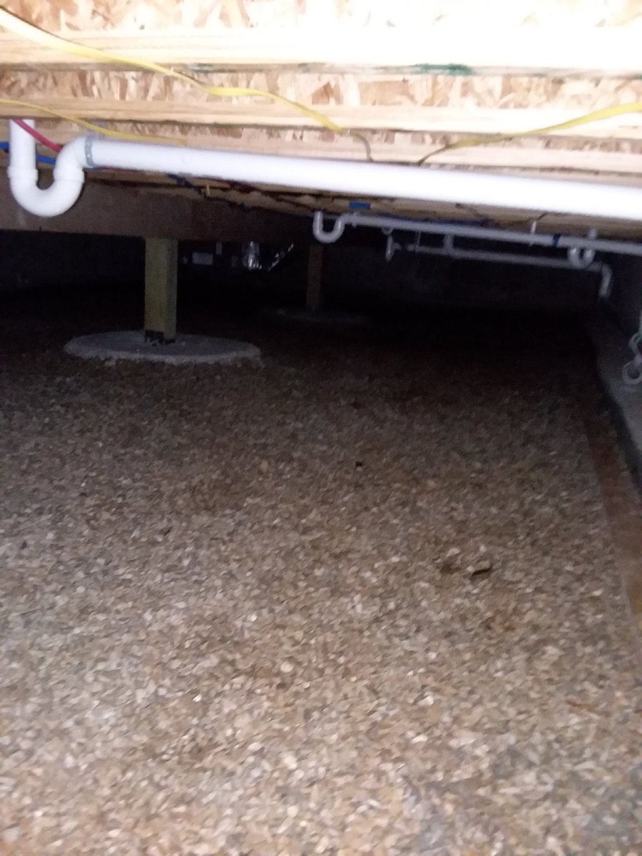 BillyBobWeible's tweet photo. Damn water keeps building up under the house we are building. Spending all day crawling around and making sure the water flows to the pump. Installing a new sup pump down here tomorrow. https://t.co/EkwjEOQwPE
