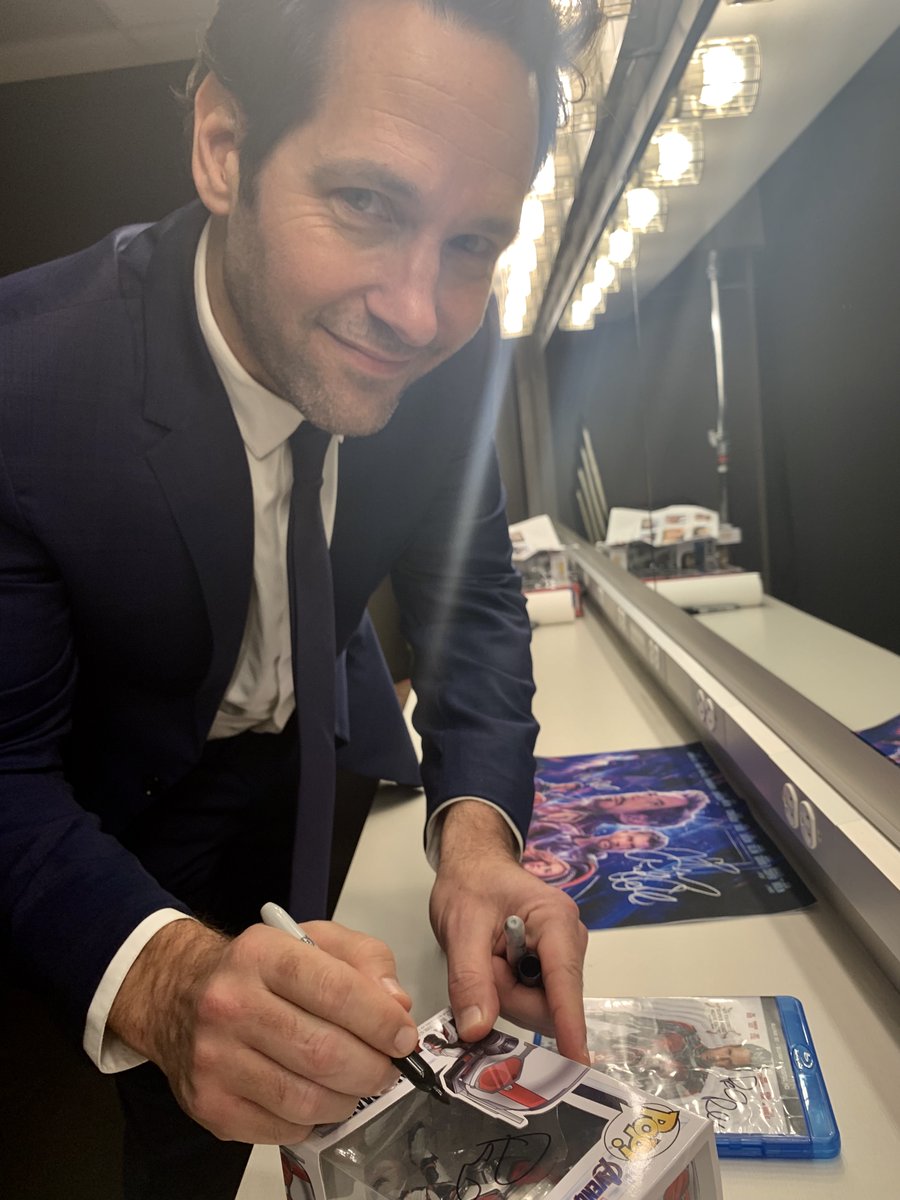 sagaftraFOUND's tweet photo. Congrats to #PaulRudd on his #goldenglobes2020 nomination for his show #LivingWithYourself. Bid to win this @OriginalFunko @AntMan #Popdoll that he signed. Proceedse benefit @sagaftraFOUND.
Bid here: https://t.co/HEq2a2NL6G https://t.co/63jBzC3fuP