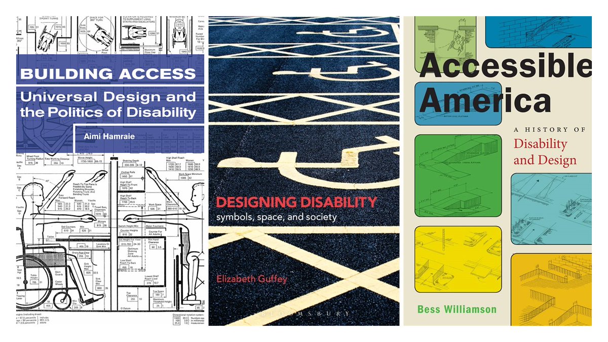 Disability & Design is a growing subfield closely connected to issues relating to access and space. Works by  @besswww  @AimiHamraie &  @ElizGuffey